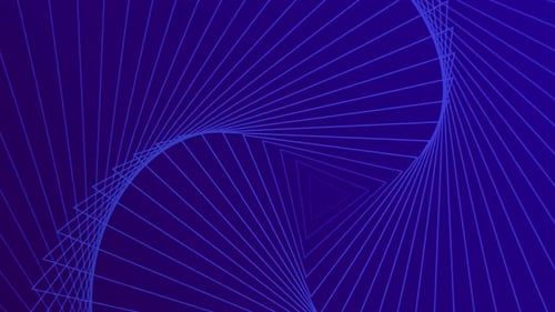 Digitale blaue Farbwelle mit fließenden Partikeln auf abstraktem Hintergrund.