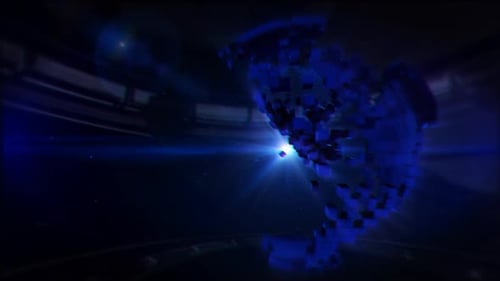 Futuristic Digital Globe and Sports Intro Opener
