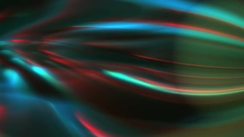 Abstract neon transition multicolor strands effect