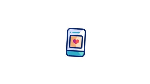 Animiertes Contentmarketing-Symbol