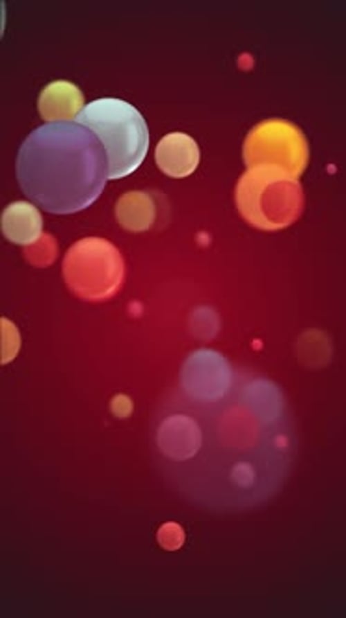 Vertical Video - Colorful Shiny Bokeh Bubbles Abstract Background