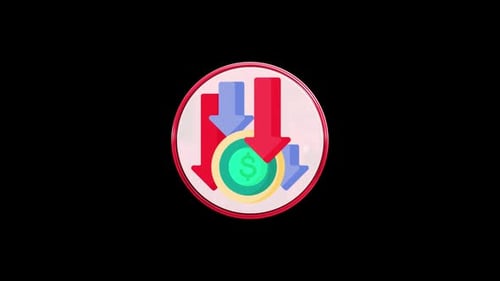Business And Finance Icons Loop Animation