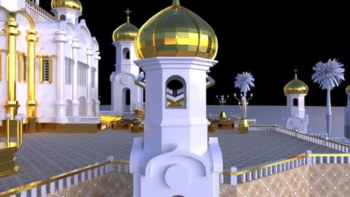 3D Al Quran With Mosque Alpha