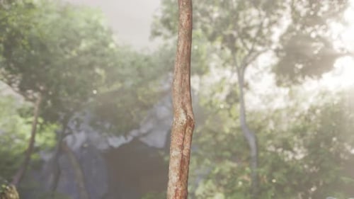 Close Up of Tree With Rock in Jungle