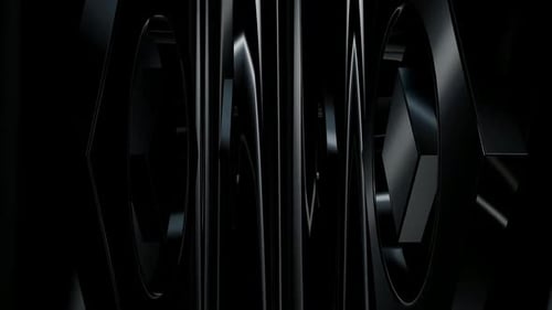 Abstract Black Geometric Shapes Animated Background Loop
