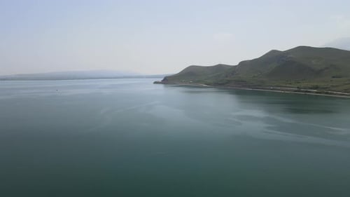 lake and mountains panoramic views