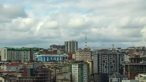 Houses and Apartments in a Residential Area of Istanbul Turkey