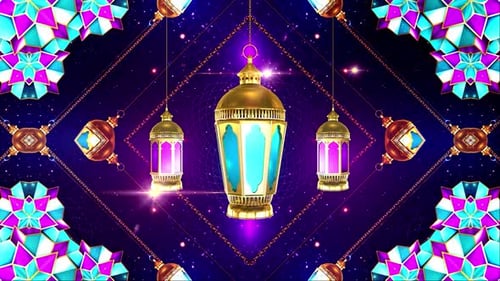 Arabic Lantern Background 02