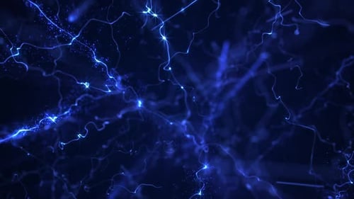Abstract Digital Energy Flow Background Animation