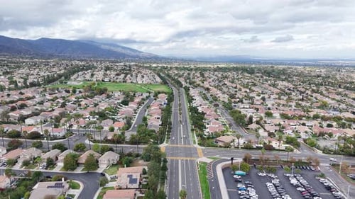 Suburbs from a sky view
