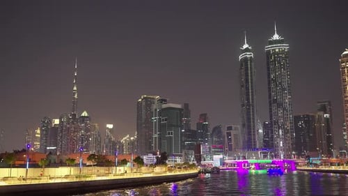 Dubai City at night