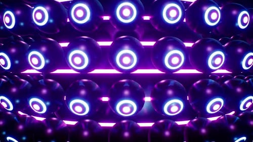 Neon Lights Eye Ball Vj Loop