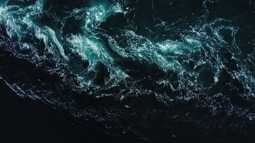 Waves of Water of the Maelstrom of Saltstraumen Nordland Norway