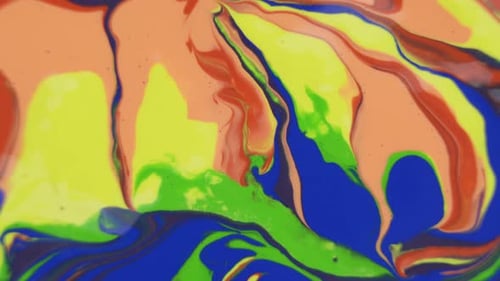 Abstract Colorful Paint Diffusion Blast Movement