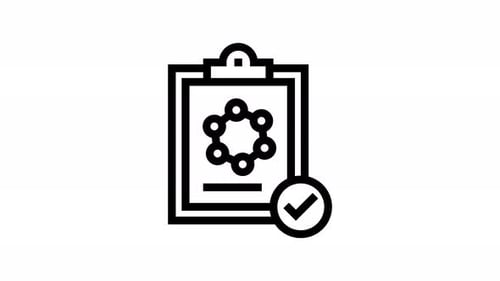 clipboard line icon animation