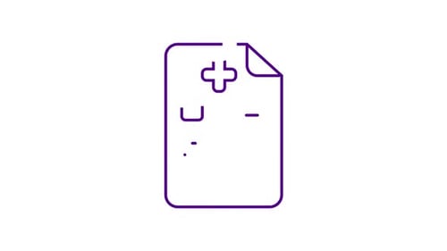 Animated Hospital Prescription lcon