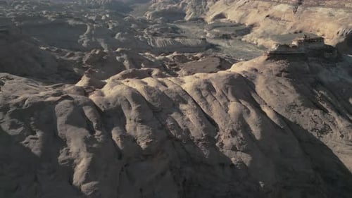 Aerial view of sandstone cliffs in Utah desert, United States of America