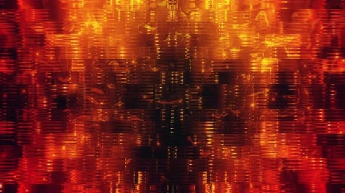 Shimmering Golden Liquid Energy Abstract Motion Background