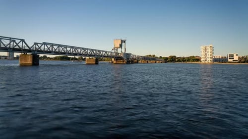 Railway bridge in Aalborg