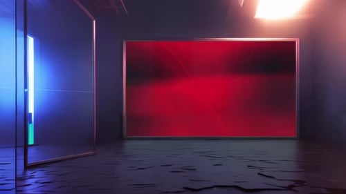 Engaging TV Studio Set: Virtual Set with Chroma Key