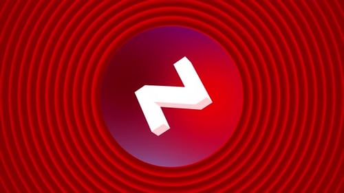 Alphabet latter logo Z animation