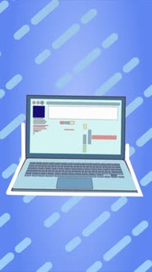 Website Showing Motion Graphics Vertical