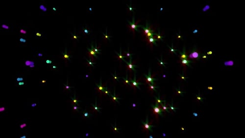 Colorful Sparkling Abstract Lights Celebration Background