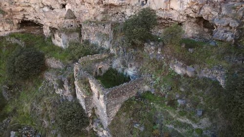 Monastère d'Horomayri dans la gorge, Arménie (Zoom arrière)