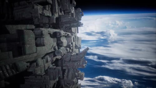 Raumschiffe im Weltraum