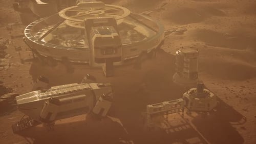 Mars Base with Advanced Structures for Exploration and Research