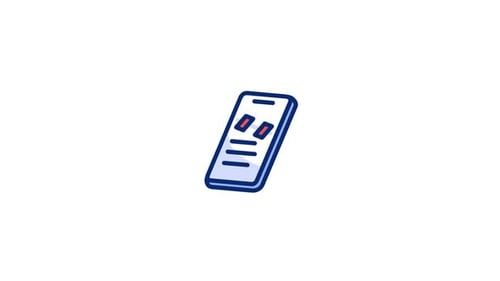 Hand-Drawn Animated Mobile Phone Icon