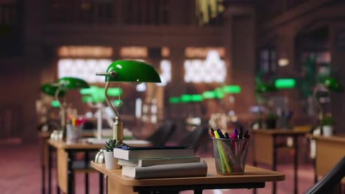 Historic Library Showcases Elegant Interior Design with Bookshelves
