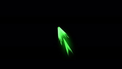 Energetic Green Light Burst Elements and Transitions
