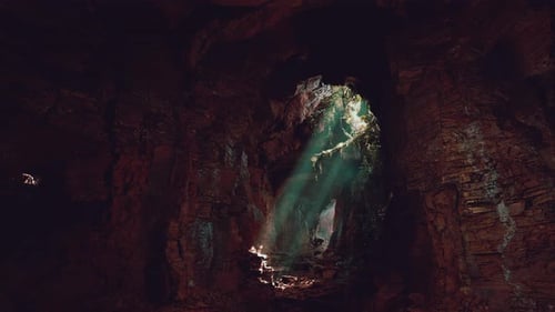 A Mesmerizing Cave Filled with Sparkling Rocks