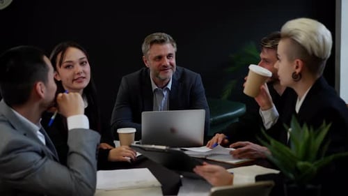 Business Team Meeting and Discussing Ideas