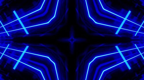 Lebendige blaue Neongitterimpulse mit energetischer digitaler Bewegung