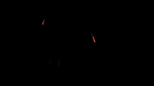 Fiery Particle Burst Explosion Transition Reveal Effect