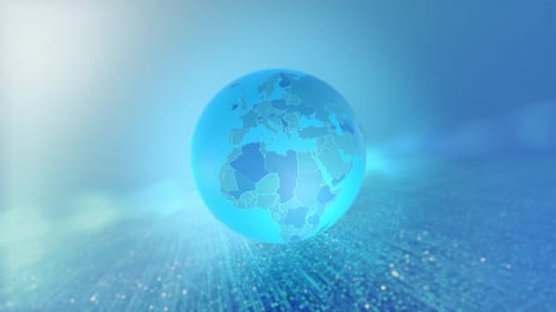 Country Zoom Animated Stylized World Map Middle East Israel Version