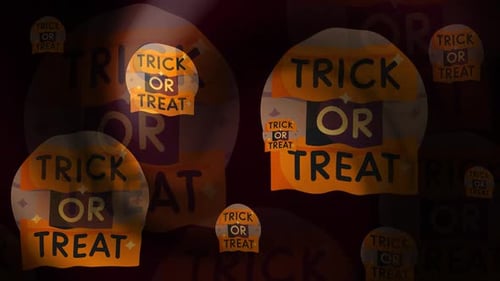 Halloween Trick Or Treat Background Loop