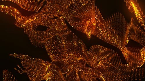 gold particle background