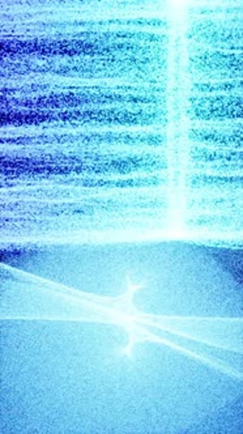 Abstract Lighting Dust Particle and Glare on a Dark Background