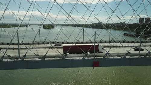 Cargo Delivery Truck Freight Drive Highway Lorry Logistic Road Transportation