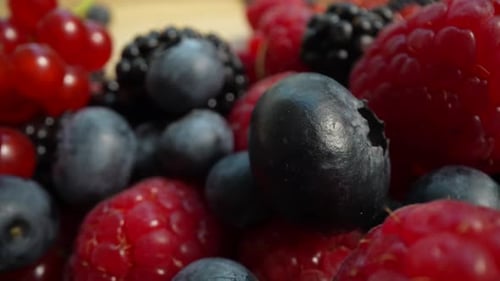Delicious Fresh Assortment of Colorful Summer Berries