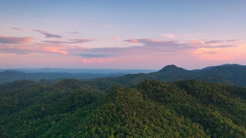 4K motion hyperlapse video aerial view Beautiful morning scenery,