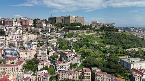 Naples Skyline At Naples Campania Italy.