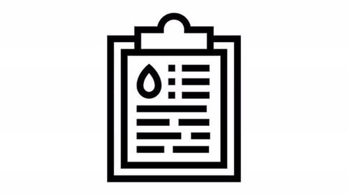 Animated Medical Clipboard Report Icon Reveal