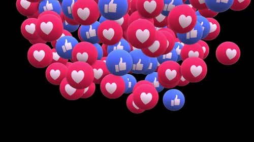 Social Media Mix Emoji Screen Transitions Alpha Channel