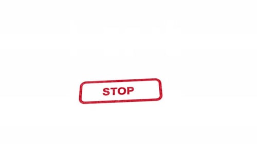 Stopptextanimation für Stempelsiegel