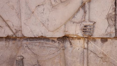 The Walls of Persepolis in Iran are Decorated with Beautiful Basreliefs Persian Craftsmanship in