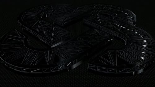 Metallic 3D Logo Reveal with Futuristic Structure